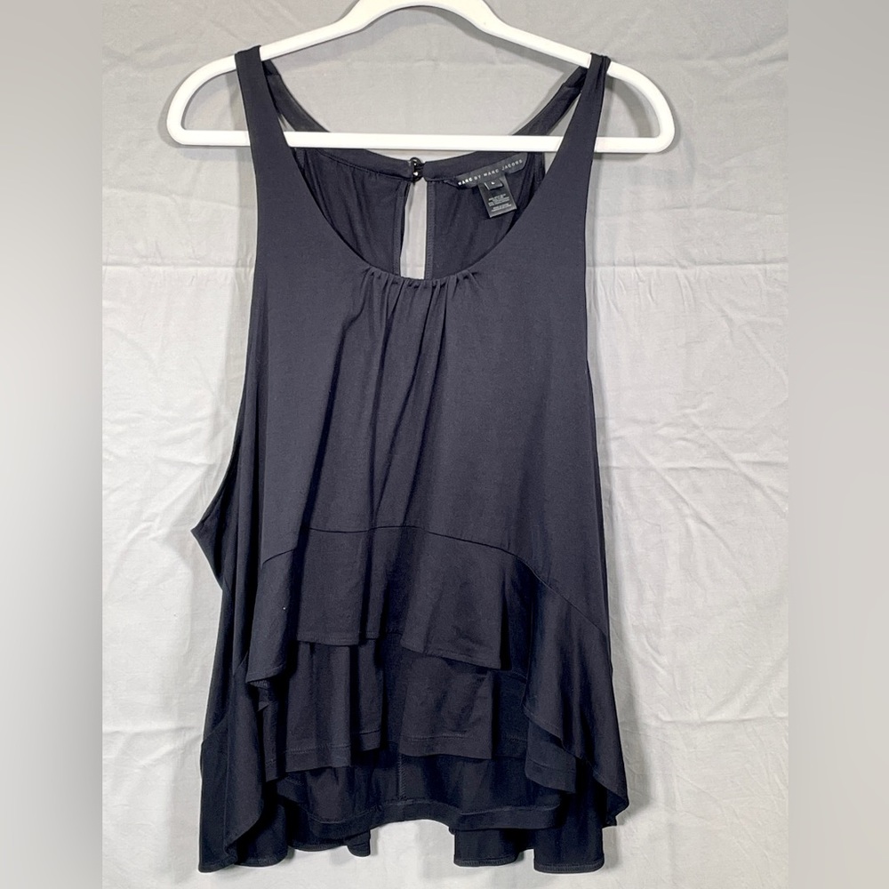 Mark by Mark Jacobs silk blend layered tank top Large